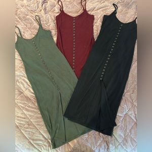 Mid dress with middle slit ALL 3 sold as set!